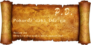Pokoráczki Dóra névjegykártya